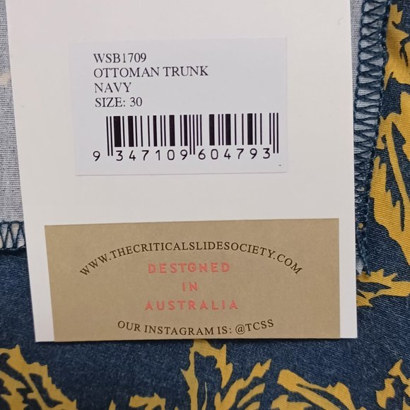 Critical Slide Society Men's Beach Shorts-Ottoman Boardshort-Navy - Picture 3 of 4